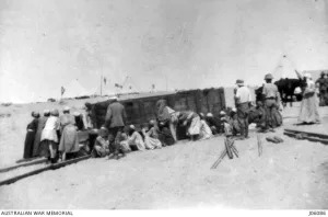 MOVING A WATER-TANK AT EL FERDAN