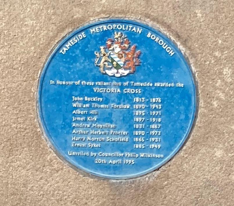 Ashton Town Hall VC's Blue Plaque